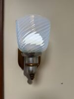 Art Deco Architectural Lighting Wall Sconces Set of Four Bronze & Chrome Fixtures c.1930 - Image 21