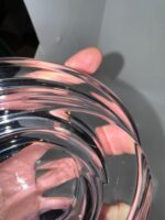 Mona Morales-Schildt for Kosta Boda Monumental Architectural Crystal Bowl, Swedish Modern Masterwork - Image 3