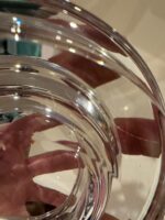 Mona Morales-Schildt for Kosta Boda Monumental Architectural Crystal Bowl, Swedish Modern Masterwork - Image 8