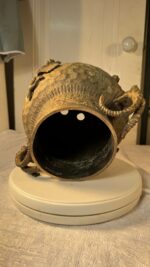 Antique Brass & Copper Figural Ram Head Handles Claw Feet Vessel Jardinière / Stove Humidifier - Image 28