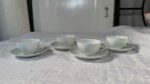 Friedl Holzer-Kjellberg for Arabia Finland Rice Grain Porcelain Demitasse Espresso Set – 9 Cups & 10 Saucers - Image 7