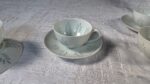 Friedl Holzer-Kjellberg for Arabia Finland Rice Grain Porcelain Demitasse Espresso Set – 9 Cups & 10 Saucers - Image 22
