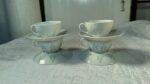 Friedl Holzer-Kjellberg for Arabia Finland Rice Grain Porcelain Demitasse Espresso Set – 9 Cups & 10 Saucers - Image 24