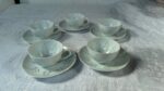 Friedl Holzer-Kjellberg for Arabia Finland Rice Grain Porcelain Demitasse Espresso Set – 9 Cups & 10 Saucers - Image 27
