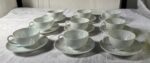 Friedl Holzer-Kjellberg for Arabia Finland Rice Grain Porcelain Demitasse Espresso Set – 9 Cups & 10 Saucers - Image 36
