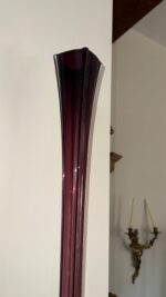 Kelsey Murphy for Pilgram Glass 1992 Amethyst Purple 42″ Architectural Floor Vase - Image 5