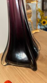 Kelsey Murphy for Pilgram Glass 1992 Amethyst Purple 42″ Architectural Floor Vase - Image 7