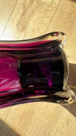 Kelsey Murphy for Pilgram Glass 1992 Amethyst Purple 42″ Architectural Floor Vase - Image 14