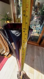 Kelsey Murphy for Pilgram Glass 1992 Amethyst Purple 42″ Architectural Floor Vase - Image 16