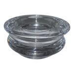 Mona Morales-Schildt for Kosta Boda Monumental Architectural Crystal Bowl, Swedish Modern Masterwork