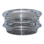 Mona Morales-Schildt for Kosta Boda Monumental Architectural Crystal Bowl, Swedish Modern Masterwork - Image 2