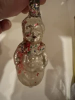 Antique Glass Figural Christmas Ornament Holiday Tree Decor Mini German Clown - Image 2