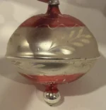 Vintage Jumbo Glass Christmas Ornament Hand Painted Mouth Blown Spinning Top - Image 12