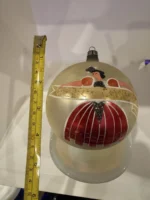 Vintage Jumbo Glass Christmas Ornament Hand Painted Mouth Blown Princess - Image 6