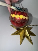 Antique German Blown Glass Bird in Wire Wrapped Nest Basket Christmas Ornament - Image 8