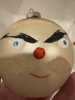 Vintage 1940's Blown Glass Christmas Ornament Jumbo Germany Shiny Brite - Image 3