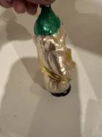 Antique Glass Figural Christmas Ornament Holiday Tree Decor Clown Playing Drums - Image 3