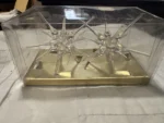 Vintage MCM Copy Cats Sputnik Atomic Starburst Ornaments Clear Hong Kong NOS Box - Image 4