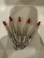 Vintage Christmas Clip-On Tree Ornament 1940's Bend On 5 Mercury Glass Candles - Image 4