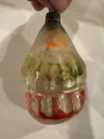 Antique Glass Figural Christmas Ornament Holiday Tree Decor Clown Head - Image 4