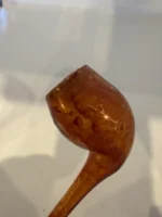 Antique Glass Figural Christmas Ornament Holiday Tree Smoking Pipe - Image 4
