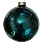 Vintage Shiny Brite 6” Jumbo Store Display Glass Ornament Blue Original Box