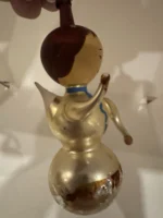 Antique Glass Figural Christmas Ornament Holiday Tree Decor Poland Angel W/Wings - Image 5