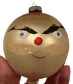 Vintage 1940's Blown Glass Christmas Ornament Jumbo Germany Shiny Brite