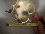 Vintage Jumbo Glass Christmas Ornament Hand Painted Mouth Blown Fish Scales - Image 6