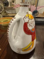 Vtg De Simone Italy Hand Painted Pottery Pitcher Folk Art Ceramic Jug Signed 37 - Image 6