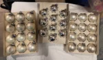 Vintage Christmas Glass Ornaments 3 Original Boxes Opaque & Silver 1960's - Image 6