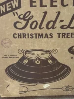 Vintage 1950s Spincraft Gold-Lite Electric Christmas Tree Stand Original Box - Image 6