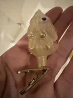 Vintage Christmas Glass Clip-On Tree Ornament Unslivered Christmas Tree W/ One - Image 6