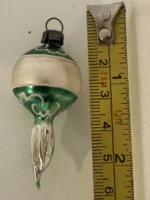 Vintage Miniature Glass Christmas Ornament Feather Tree Drop Twisted Indent - Image 6