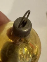 Vintage Miniature Glass Christmas Ornament Feather Tree Double Indent Drop Twist - Image 6
