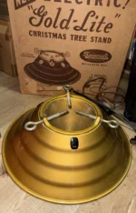Vintage 1950s Spincraft Gold-Lite Electric Christmas Tree Stand Original Box