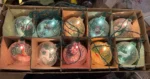 Vintage Jumbo Japan Diorama Christmas Tree Lights Santa Reindeer Snowman Box Set
