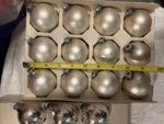 Vintage Christmas Glass Ornaments 3 Original Boxes Opaque & Silver 1960's - Image 7