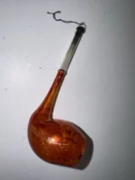 Antique Glass Figural Christmas Ornament Holiday Tree Smoking Pipe - Image 7