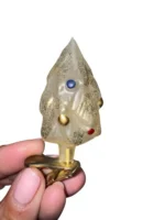 Vintage Christmas Glass Clip-On Tree Ornament Unslivered Christmas Tree W/ One