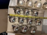 Vintage Christmas Glass Ornaments 3 Original Boxes Opaque & Silver 1960's - Image 8