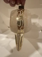 Vintage 1930s 1940s Blown Glass Christmas Ornament Antique Indent Parachute - Image 8
