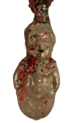 Antique Glass Figural Christmas Ornament Holiday Tree Decor Mini German Clown