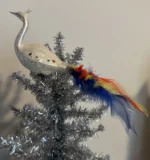 Vintage Glass Clip-On Bird Christmas Ornament Feather Tail Germany Style - Image 7