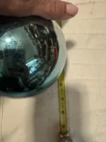 Vintage Shiny Brite 6” Jumbo Store Display Glass Ornament Blue Original Box - Image 9