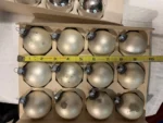 Vintage Christmas Glass Ornaments 3 Original Boxes Opaque & Silver 1960's - Image 9