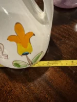 Vtg De Simone Italy Hand Painted Pottery Pitcher Folk Art Ceramic Jug Signed 37 - Image 9