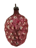 Vintage Miniature Glass Christmas Ornament Feather Tree Bumpie Grape Cluster