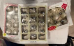 Vintage Christmas Glass Ornaments 3 Original Boxes Opaque & Silver 1960's - Image 10
